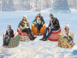 Круглый пуф